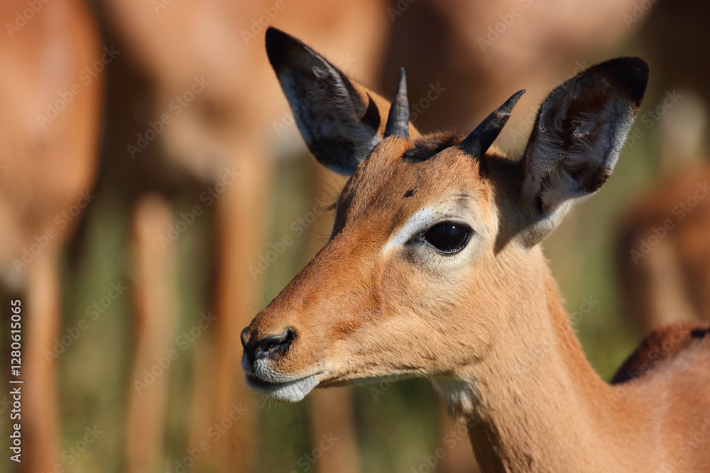 Schwarzfersenantilope / Impala / Aepyceros melampus. Schwarzfersenantilope / Impala / Aepyceros melampus.