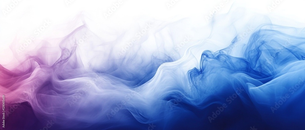 Abstract flowing smoke in blue and purple tones Abstract flowing smoke in blue and purple tones