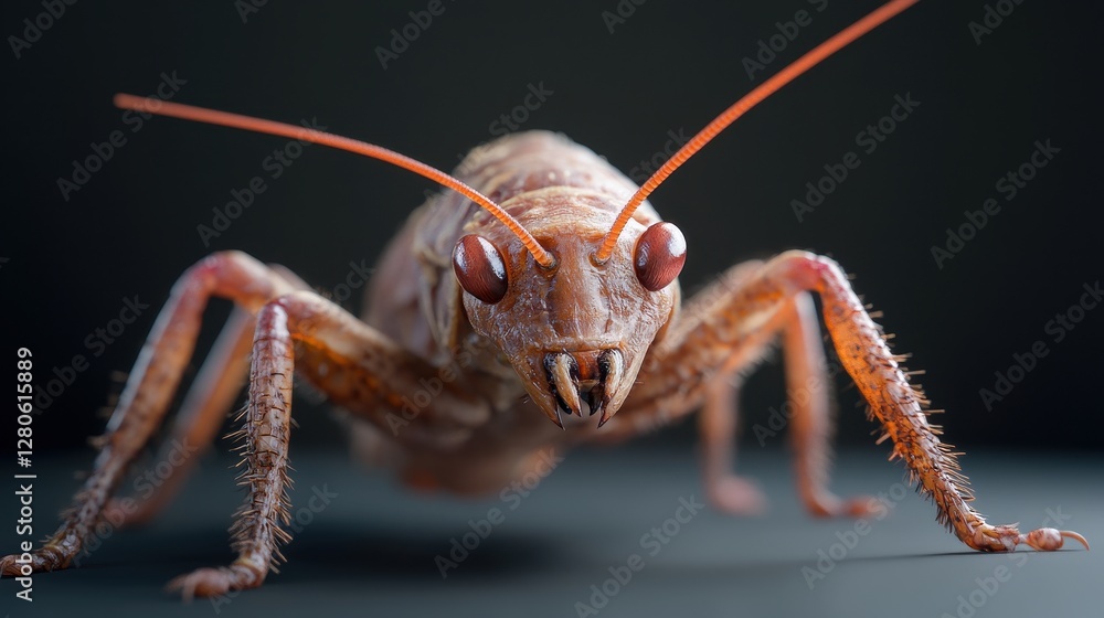 Macro image of a fascinating insect showcasing its intricate details. Macro image of a fascinating insect showcasing its intricate details.