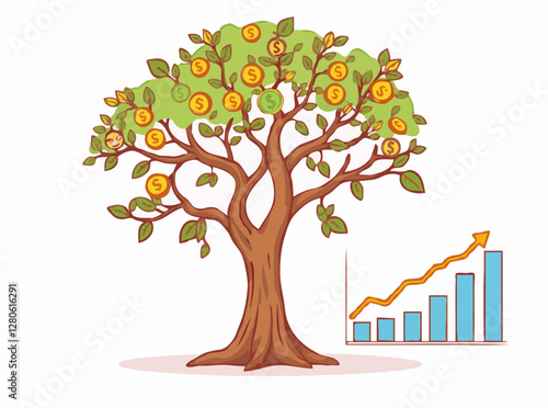 Diversifying Wealth: Money Tree and Investment Graphs