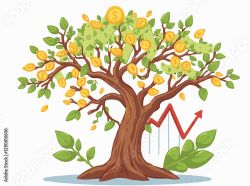 Financial Planning: Money Tree and Stock Market Trends