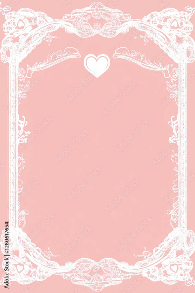 Abstract lace borders flower accents background poster template Abstract lace borders flower accents background poster template