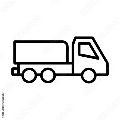 truck on a white background