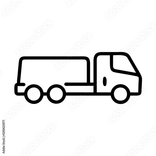 truck isolated on white