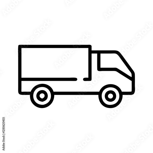 truck on a white background