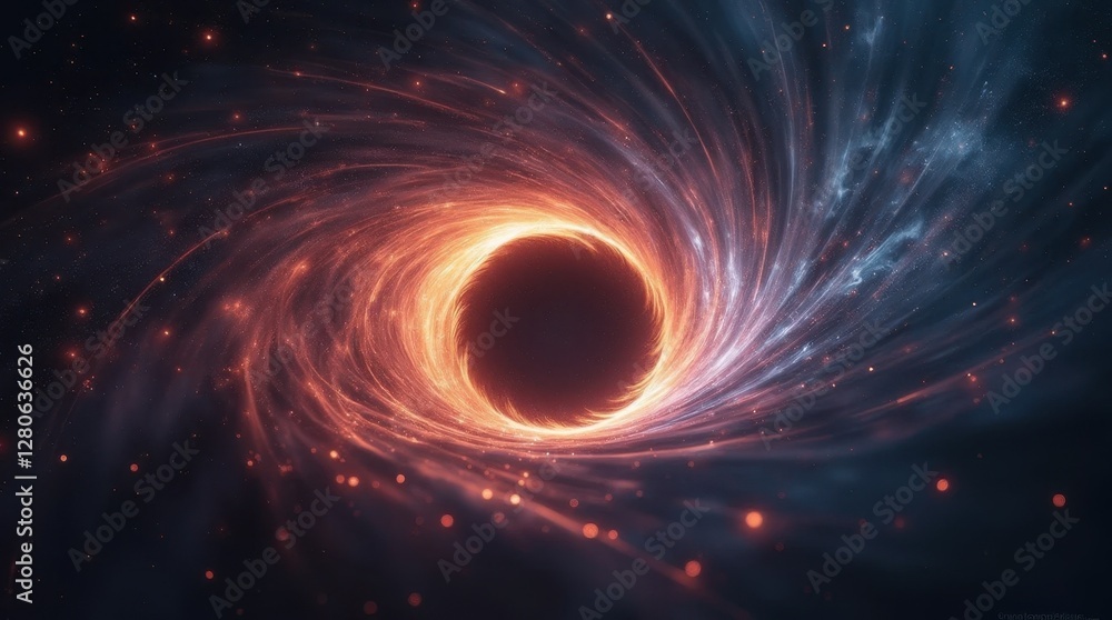 Black Hole Light Bending Visualization Black Hole Light Bending Visualization
