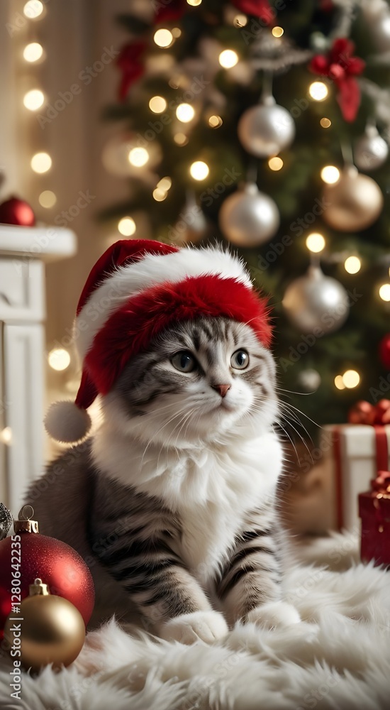 cute christmas cat cute christmas cat