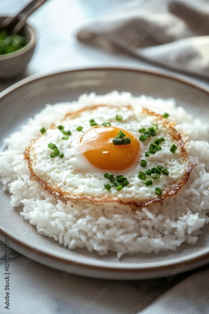 A simple yet elegant plate of white rice with fresh herbs and a drizzle of olive oil, perfect for any meal. A simple yet elegant plate of white rice with fresh herbs and a drizzle of olive oil, perfect for any meal.