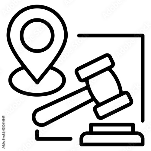 notary location single icon
