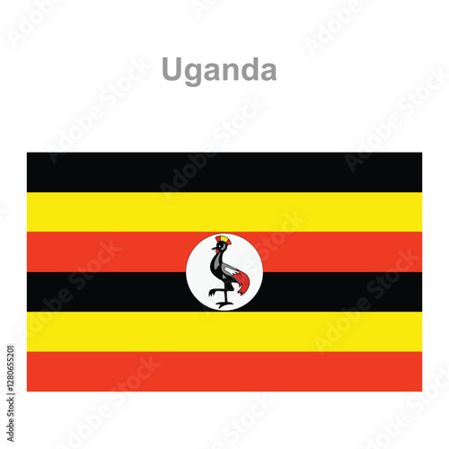 Free Download Uganda flag. Vector illustration of the national flag - GFXLoad