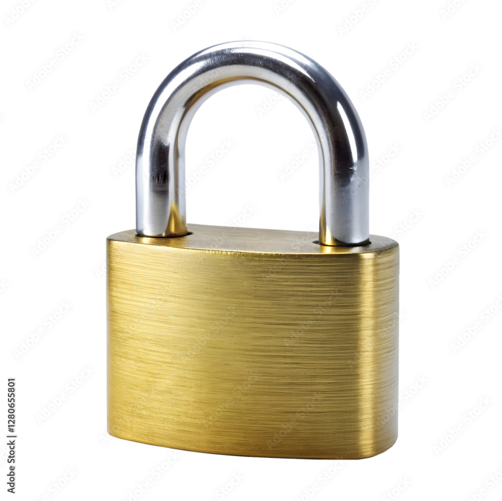 Lock isolated on transparent background Lock isolated on transparent background