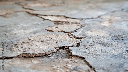 Cracked Concrete Floor Interior