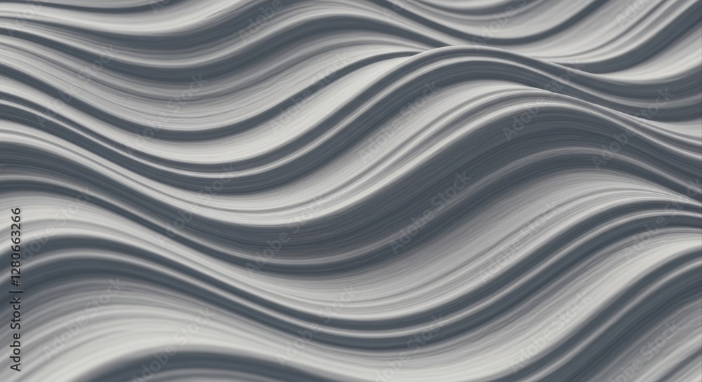Obraz premium Abstract gray wavy lines create a dynamic texture.
