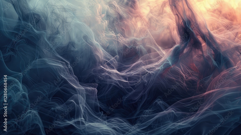 Fototapeta premium Ethereal wisps of form weaving a tapestry of captivating elegance