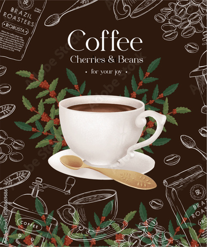 Coffee poster vintage
