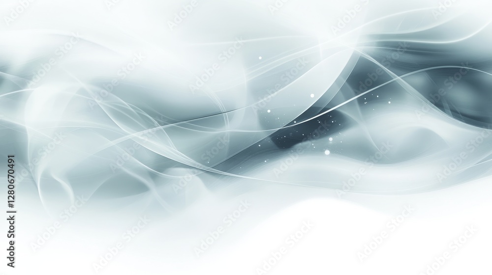 Abstract Grey and White Swirling Design: A Serene Digital Art Abstract Grey and White Swirling Design: A Serene Digital Art