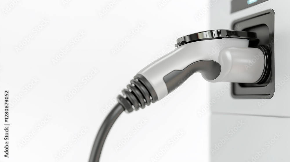 Electric car charging station. Fast electric car charger green energy environment friendly driving vehicle station. Modern transport fuel of future. Minimal neon design power unit Electric car charging station. Fast electric car charger green energy environment friendly driving vehicle station. Modern transport fuel of future. Minimal neon design power unit