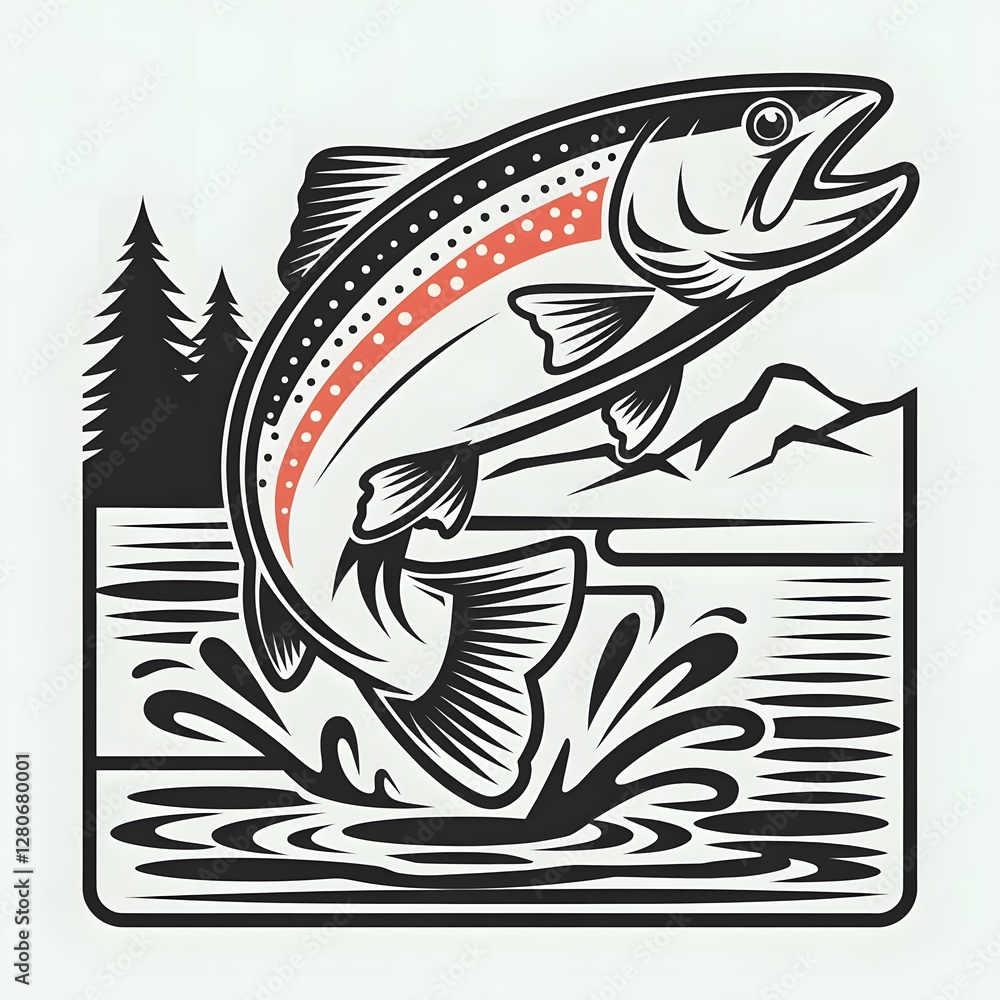 Fototapeta premium fish in a fishing net