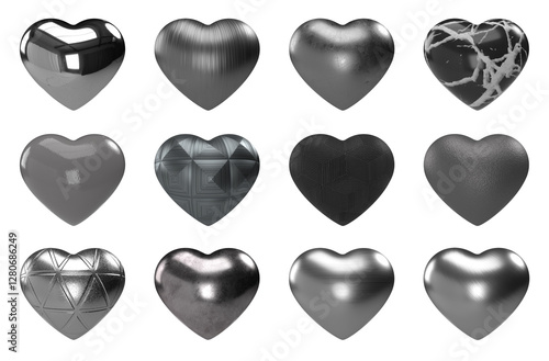 3d chrome love valentine icon