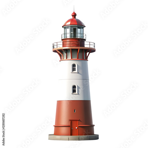 Lighthouse isolated on transparent background 