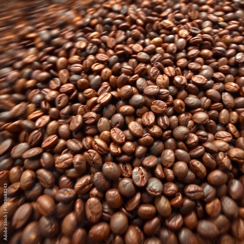 a photo of coffee beans that captures movement or light trails, showing quality and detail a photo of coffee beans that captures movement or light trails, showing quality and detail