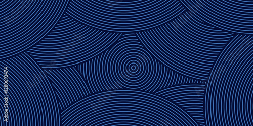 abstract dark background with glowing lines circles
