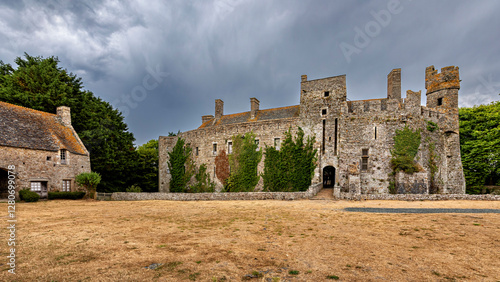 Foto The Castle of Pirou in the Normandy of France