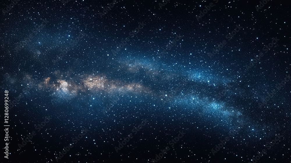 Obraz premium night sky showcasing the full Pleiades star cluster in high resolution