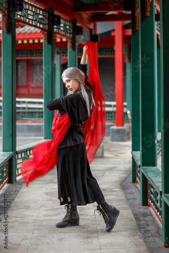 dance, costume, china, traditional, woman, arts, asia, asian, asiatic, background, battle, beauty, character, chinese, clothes, clothing, concept, cosplay, culture, danger, east, elegance, fabrics, fe