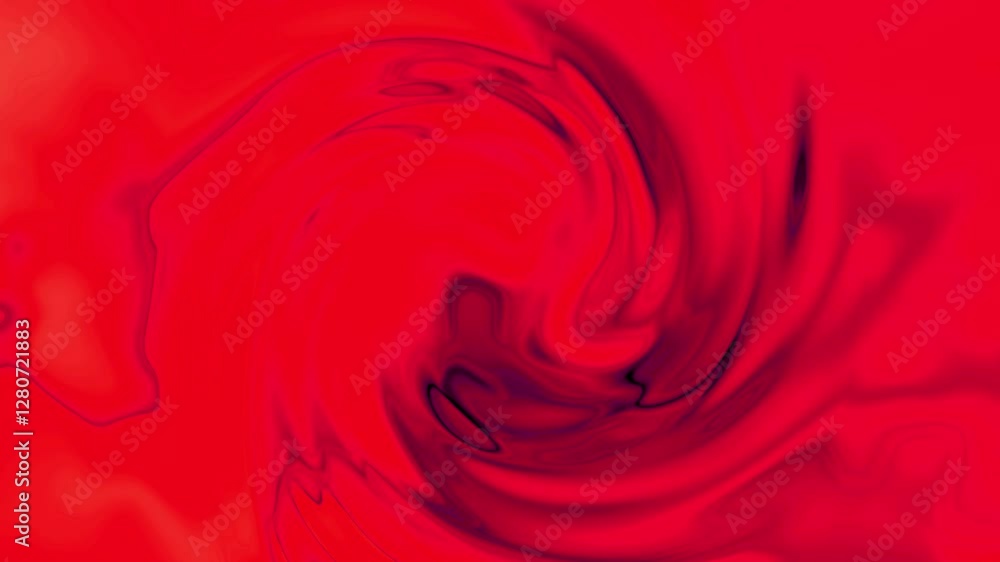 Horizontal fondo animado de tinta roja, textura de mármol líquido en movimiento todo el video
