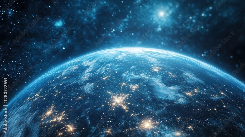 Fototapeta premium frictionless data-sharing microchip, eliminating lag in global communications.