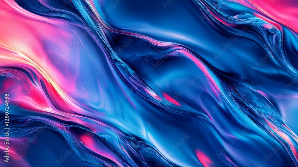 Professional Image Vibrant Abstract Fluid Waves In Professional Image Vibrant Abstract Fluid Waves In
