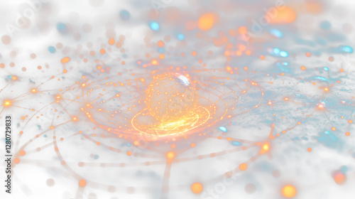 a close up of a yellow and blue star