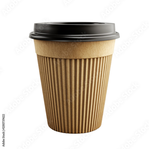 Wallpaper Mural coffee cup isolated on white Torontodigital.ca