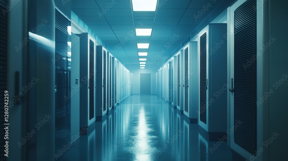 Fototapeta premium air purifiers installed throughout the building, ensuring a clean environment for precise experiments.