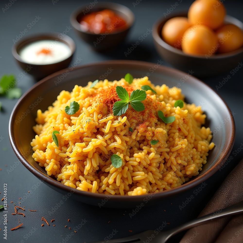 Butter chicken biryani, Murgh Makhani, raita, gulab jamun, festive Ramadan dish Butter chicken biryani, Murgh Makhani, raita, gulab jamun, festive Ramadan dish