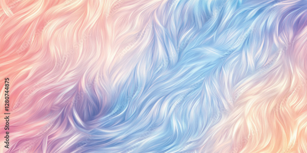 A seamless high-quality iridescent background, with smooth color transitions from chambray blue to peach fuzz, creating a dreamy liquid effect. A seamless high-quality iridescent background, with smooth color transitions from chambray blue to peach fuzz, creating a dreamy liquid effect.