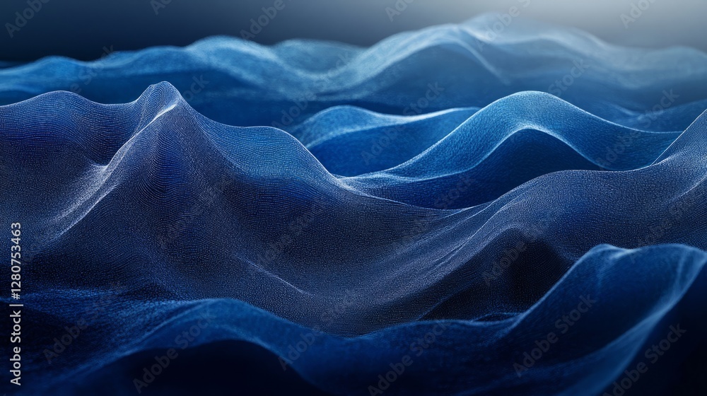 Obraz premium Abstract Blue Wave Texture Background