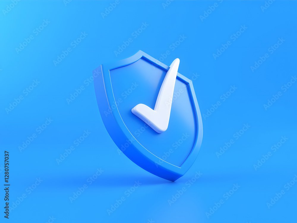 3D rendering of blue shield, 315 Consumer Rights Day concept illustration 3D rendering of blue shield, 315 Consumer Rights Day concept illustration