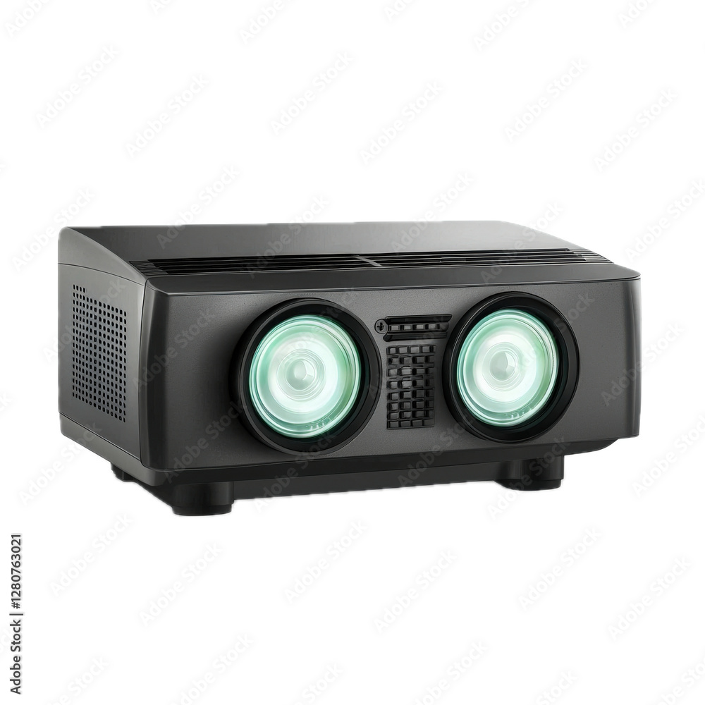 Compact Projector with Dual Lenses for Presentations Compact Projector with Dual Lenses for Presentations