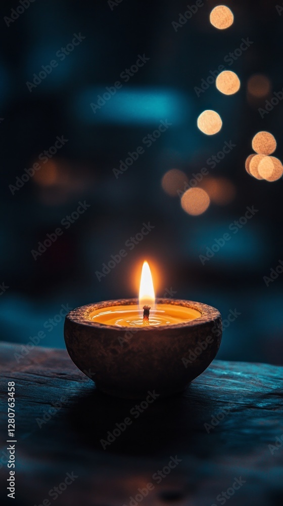 Softly flickering, a small candle flame brings warmth and light to the surrounding shadows, creating a peaceful atmosphere that invites reflection and tranquility Softly flickering, a small candle flame brings warmth and light to the surrounding shadows, creating a peaceful atmosphere that invites reflection and tranquility