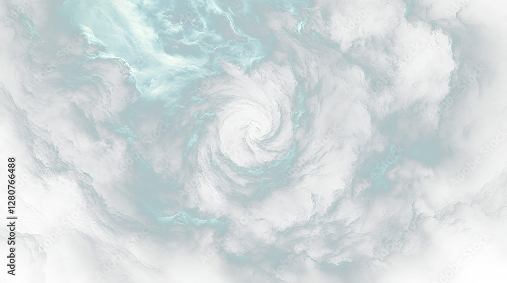 Obraz premium a black and white swirl in the middle of a dark sky