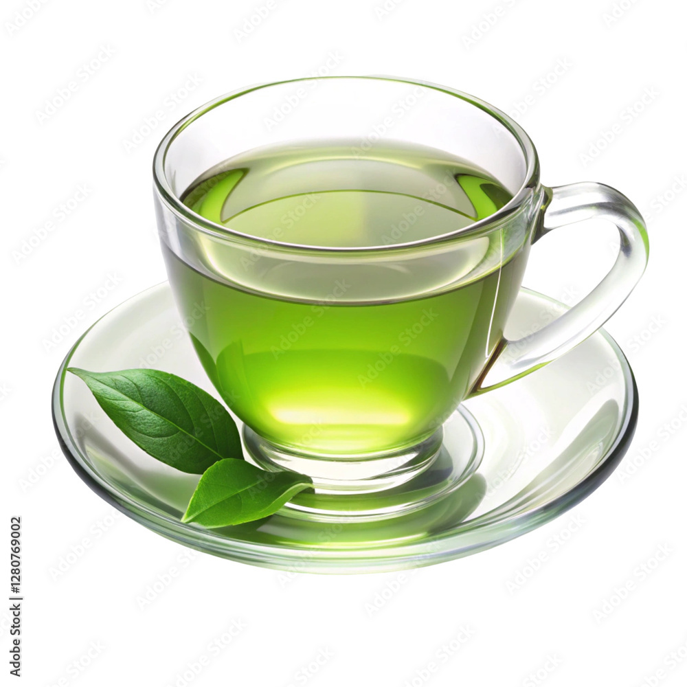 Green tea isolated on transparent background
Green tea isolated on transparent background