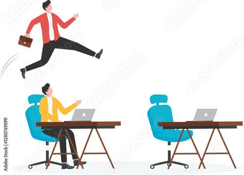 Businessmen set their business goals to help them reach the top in the market,
