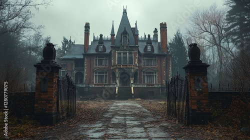 A cursed mansion where time stands still and echoes whisper secrets photo