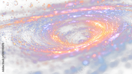 a spiral galaxy with a star in the center