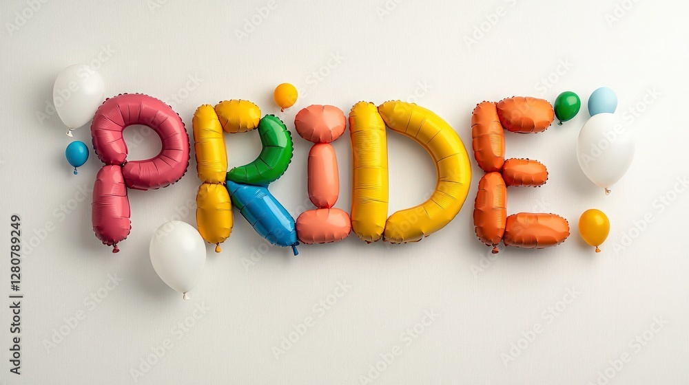 Colorful Pride Balloons LGBTQ Celebration Diversity Love Acceptance Colorful Pride Balloons LGBTQ Celebration Diversity Love Acceptance