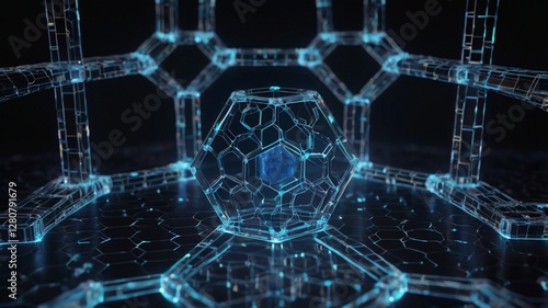 Concept of artificial intelligence, futuristic technology and machine learning