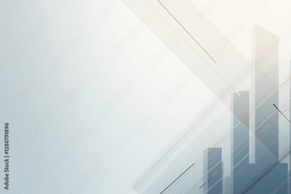 Minimal Urban Cityscape with Light Rays Breaking Through Modern Architecture - Contemporary Skyscrapers in Ethereal Atmosphere Minimal Urban Cityscape with Light Rays Breaking Through Modern Architecture - Contemporary Skyscrapers in Ethereal Atmosphere