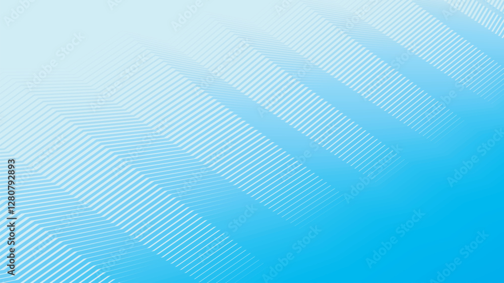 Naklejka premium Aqua blue color with zig zag stripes pattern abstract background for backdrop